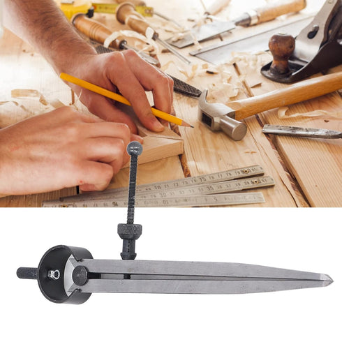 Dovetail Guide, Flat Leg Spring Marking Gauge 7.1in Adjustable Carbon Steel Woodworking Dividers Compass Caliper