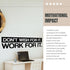 My Vinyl Story | Don't Wish for it Work for it | Motivational Large Wall Decal Sticker for Home Gym Office