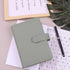 Money Saving Binder with 12pcs Zipper Envelopes, A6 Budget Planner for Managing Budgets and Saving Money (Gray-7.4IN)