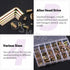 Swpeet 175Pcs M4 M5 M6 M8 M10 Metric Carbon Steel Color Zinc Plated Threaded Inserts Nuts and T-Nut 4 Pronged Tee Blind