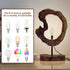 LAPTAIN E12, Wood Table Lamp, Irregular Jujube Tree Wooden Bedside Lamp, Creative Home Decor Table Lamp, Bedside Night
