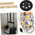 2Pcs Ciieeo Heavy Duty Plate Casters Replacement Wheels for Shopping Carts Rubber Rolling Cart Parts Effortless Shock