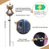 40.5 inches Starryfill Angel Stake Solar Lights with Crackle Glass Globe Waterproof Warm White LED, Height Metal Bronze