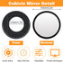 Quilax 4Pack 2Stick-On Office Desk Mirror, Adjustable Desk Mirror Office Cubicle, Monitor Mirrors to See Behind You
