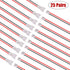 smseace 25pair 26AWG JST 1.25mm 2pin Wire Connectors 100mm Cable for Indoor 3D Plane LED Light