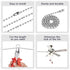 SHIFANQI 2 Pack Bulb Ornaments,12 Inches Ceiling Fan Pull Chain, & Fan Pull Chain Extension Ball Beads Decorative Fan