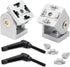 2Pcs 15 Series Aluminum Extrusion Profile Flexible Pivot Joint Connectors with Handles - 15 Extruded Aluminium Profile