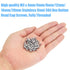 DYWISHKEY 360 Pieces M3 Stainless Steel 304 Hex Button Head Cap Bolts Screws and Nuts Kit