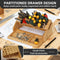 ValuXpro Bamboo Screwdriver Organizer - Tool Storage Organizer Workbench Desktop Rack - Hand Piler Tools Storage Holder