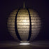 (20-Inch, Luna Bazaar Paper Lantern Parallel Style Ribbed, Black) - Rice Paper Chinese/Japanese Hanging Decoration
