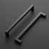 Ravinte 1 Pack Black Cabinet Pulls, 8 Inch Square Matte Black Kitchen Hardware for Cabinet Drawer Pulls