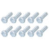 Hex Bolts (5/16-24x1") 10Pcs, Fully Threaded Carbon Steel Zinc Plated UNF Fine Thread Screw Bolt for Furniture Repair,