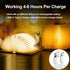 7 Foldable Book Lamp Light Decor Gift, Color LED Night Light Leather Cover USB Rechargeable, Unique Paper Book Light