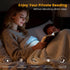 Dimmable 3 AVEKI Book Light, LED Reading Light Color Flat Book Lamp for Reading, Rechargeable Page Light with Wooden