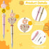 Wood Homing Daisy Beadable Pens - 12 Set Plastic DIY Black Ink Ballpoint Pen Making Kit for Kids, School Supplies