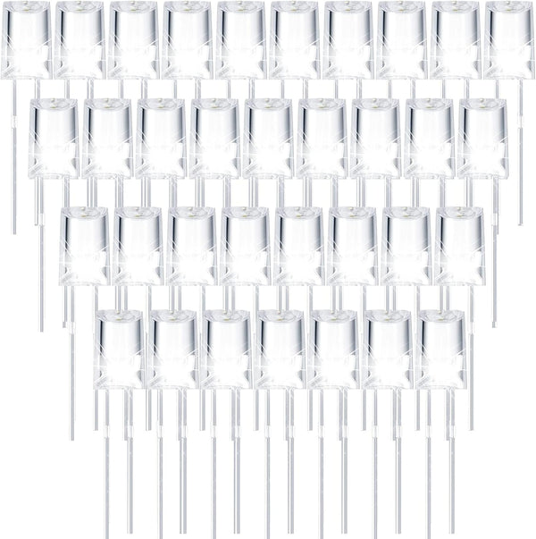 Mudder 60 Pcs LED 5mm Outdoor String Lights Replacement Bulbs, Energy Efficient Connectable Light Set for Patio