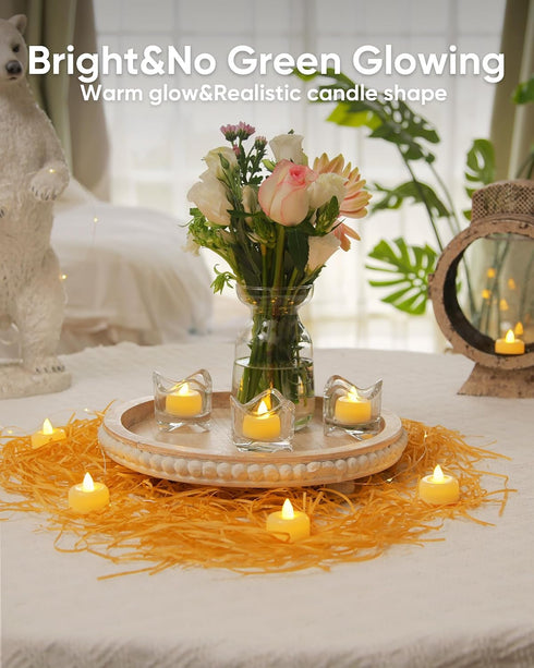150 Pack (150Pack) Amagic Flameless LED Tea Lights Candles Battery Operated, Electric Fake Tealight Candles for Votive