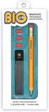 BIG Graphite Mechanical Pencil Set, 1 Pencil + 12 Refill Leads + 3 Erasers