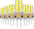 6 Pack G4 LED Bulb 12V AC/DC 2.5W Equivalent 30W T3 Bi-Pin