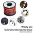 16 AWG Electronic Wire, 66 Feet Silicone Wire, Flexible Tinned Copper Wire, High Temperature Resistance, 33 ft Black