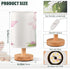 LFICRTAN Table LED Lamps Watercolor Cute Pickle Jar Bedroom Night Light Bedside Lamps with USB Ports Nightstand Lamps