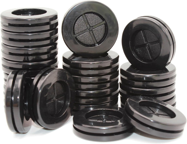 EASYEAH 1 Inch Rubber Grommets for Wiring, 3/4 in ID Double-Sided Rubber