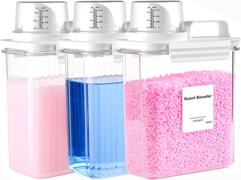 64 OZ Laundry Detergent Dispenser, Liquid Laundry Soap Dispenser, Fabric Softener Dispenser,