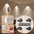 Lights Of Sweden - US 360 3 Dimmable Lights of Sweden Wall Lamps - Rechargeable Infinity Wall Lamps with Remote