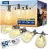 VIPAR Outdoor String Lights 60FT LED Patio Lights LED Waterproof with 26+2