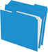 Pendaflex Color File Folders, Letter Size, Blue, 1/3 Cut, 100/BX