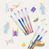 Kolewo4ever 48pcs HB Bible Verses Pencils - Multicolor Non-Sharpening Stackable Pencils for Sunday School Gifts