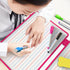 Magnetic Dry Erase White Board 11.5x17inch, Small Foldable Whiteboard for Kids, School, and Office (Pink)