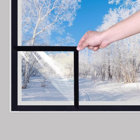 VOLLENC Plastic Window Cover for Winter Winter Window Cover Window Insulation Kit with