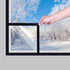 VOLLENC Plastic Window Cover for Winter Winter Window Cover Window Insulation Kit with