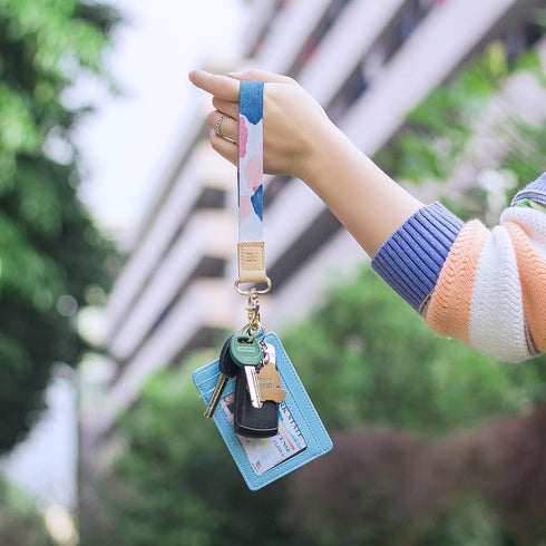 EcoVision Cute Keychain Lanyards for Keys - Wristlet Key Lanyard for Women with 2 Keyrings.