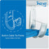 ICC Ceiling Mount J-Hook Without Retainer Clip for Structured Cabling, Galvanized Steel, 25-Pack