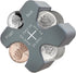 Coin Holder for Car, Vcertcpl Silicone Change Organizer, Portable Holder for 55 Coins, Gray 01