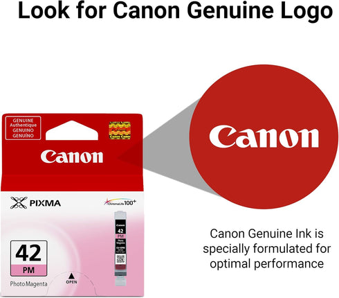 Canon CLI-42 PRO-100 Genuine Photo Magenta Ink Tank, Compatible with PIXMA Printers