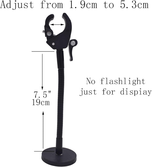 YYST Flashlight Magnetic Base Mount - No Flashlight Included