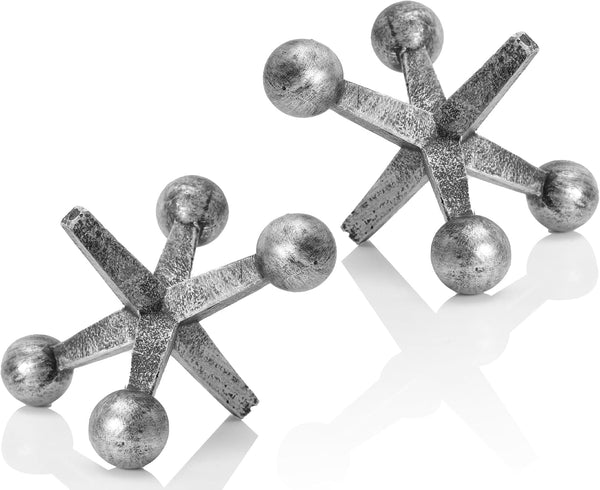 Small Jack Retro Charm Knick Knacks for Shelf Decor(Set of 2) Resin