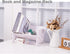 Desktop Small Bookshelf Organizer, Mini Bookcase Desk Storage for Office Home, Magazine Holder CD Rack