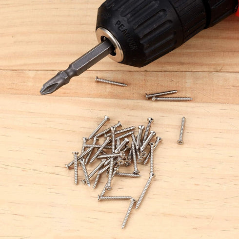M2 Flat Head Self Tapping Screws, 800 Pcs Self Drilling Fastener Screws Assortment Kit