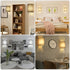 Set 3 Wall Sconces of Two, Fabric Shades Plug in Wall Sconces, Color Temperature Switching Modern Wall Light Fixtures