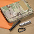 Military Padfolio Ring Binder with 80 Sheets, 160 Pages Leaf Paper, Refillable Tactical Notebook, 6-Ring A5