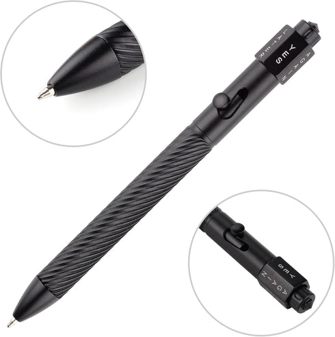 SMOOTHERPRO Fidget Bolt Action Pen, Decision Maker, Compatible with Pilot G2 Refill, Gray (FSM649)