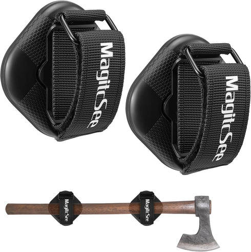 2 Pack Heavy Duty Magnetic Shovel Holder for Truck with Adjustable Strap,