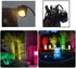 Outdoor 6W RGB LED Clip on Light, Water Resistant Adjustable Desk Stand Spotlight with Plug and Remote Control