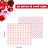 ASTARON 100pcs Valentine's Day Wax Sheets for Food Wrapping, Candy & Cookie Wrapping Paper, Basket Liner
