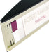Deflecto Nameplate Sign Holder, Interior Image, Silver and Black, 8-1/2” x 2” (89105)
