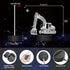 Ammonite 3D Excavator Lamp for Kids, LED Optical Illusion Night Light with Remote Control and Timing Function as